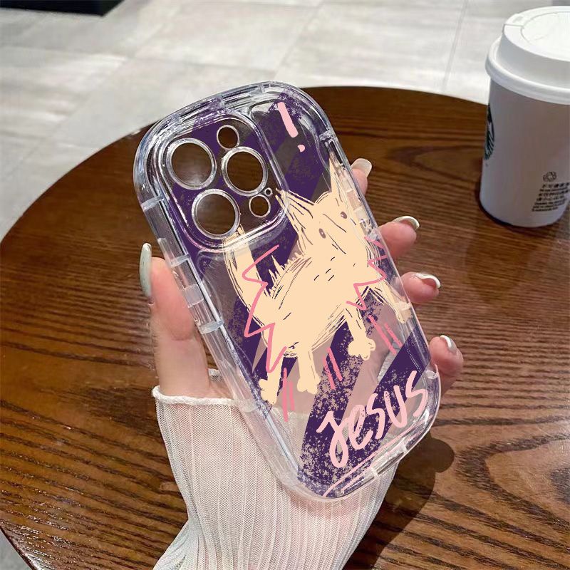 ✅Ốp Điện Thoại Mềm Trong Suốt Chống Sốc Hình Mèo Kitty Cho Iphone147 118p xr13 12 / promaxxs / Scare T7DV