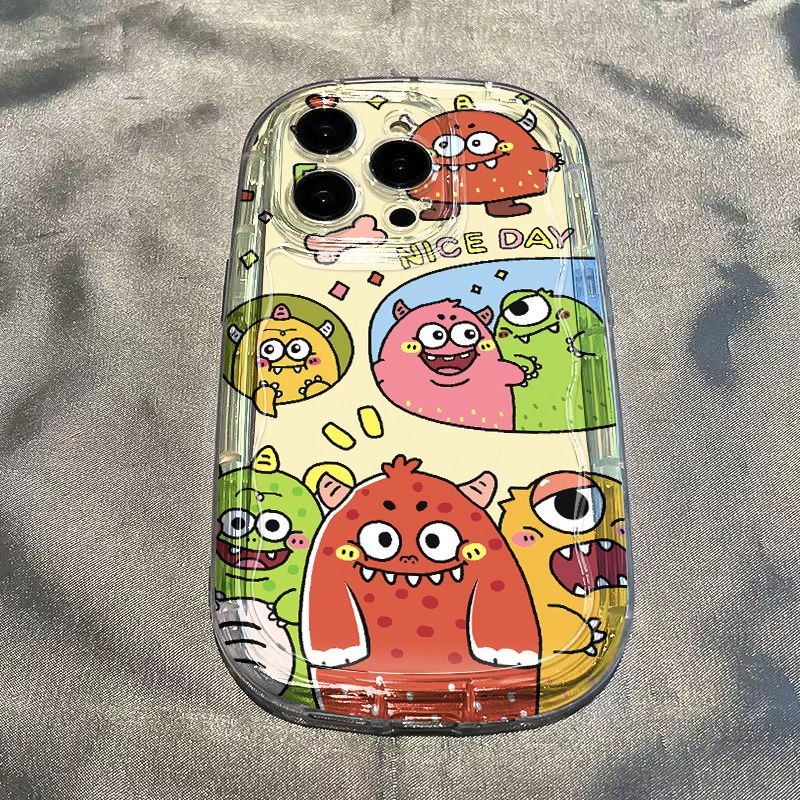 ✅Ốp Điện Thoại Dẻo Trong Suốt Họa Tiết Quái Vật Dễ Thương Chống Sốc Cho Iphone xrpromax1311 / / 8pxs / 7 12 iPhone14 I3G9