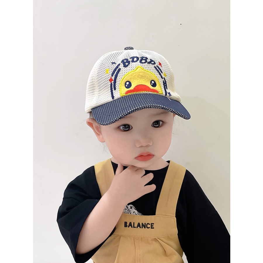 Mũ Lưỡi Trai Chống Nắng Phối Lưới Thời Trang Mùa Hè Dễ Thương Cho Bé