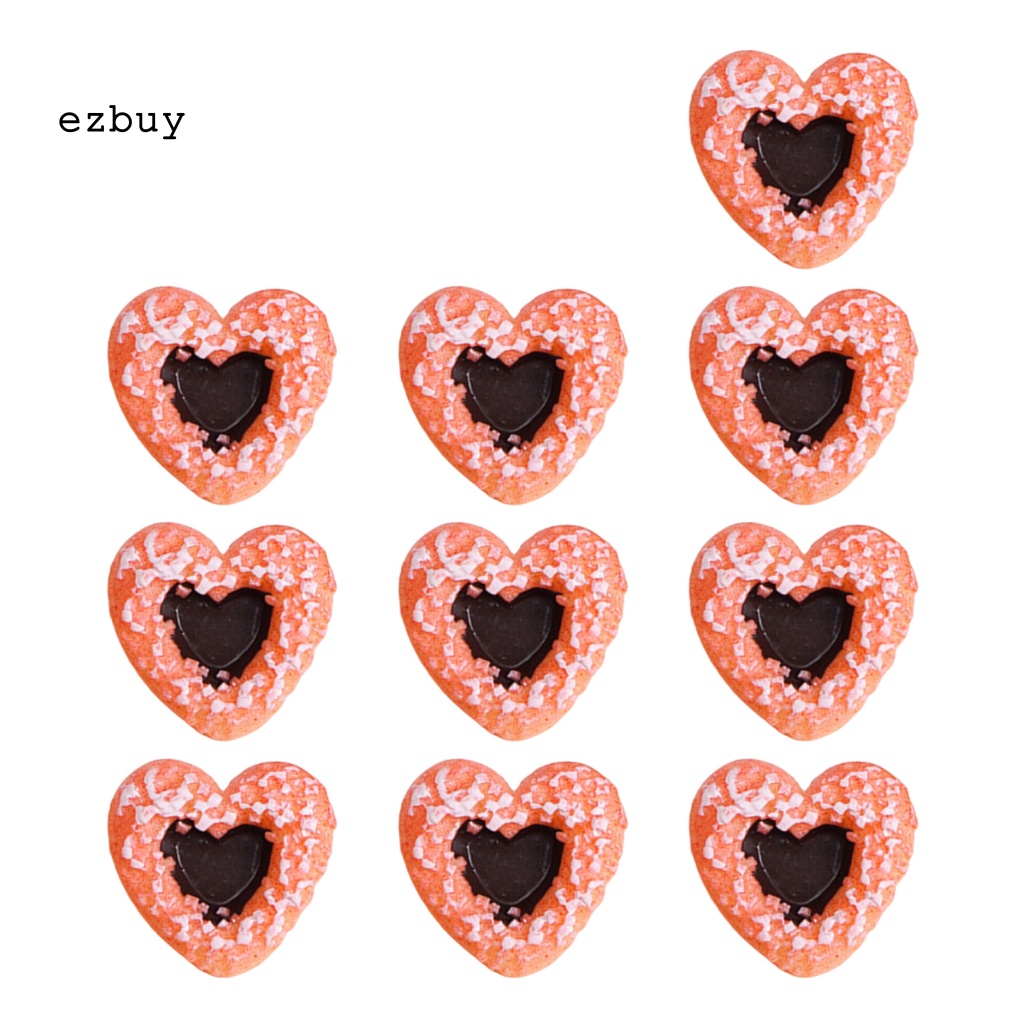 Bộ 10 Miếng Dán Hình Trái Tim Trang Trí Ốp Điện Thoại DIY