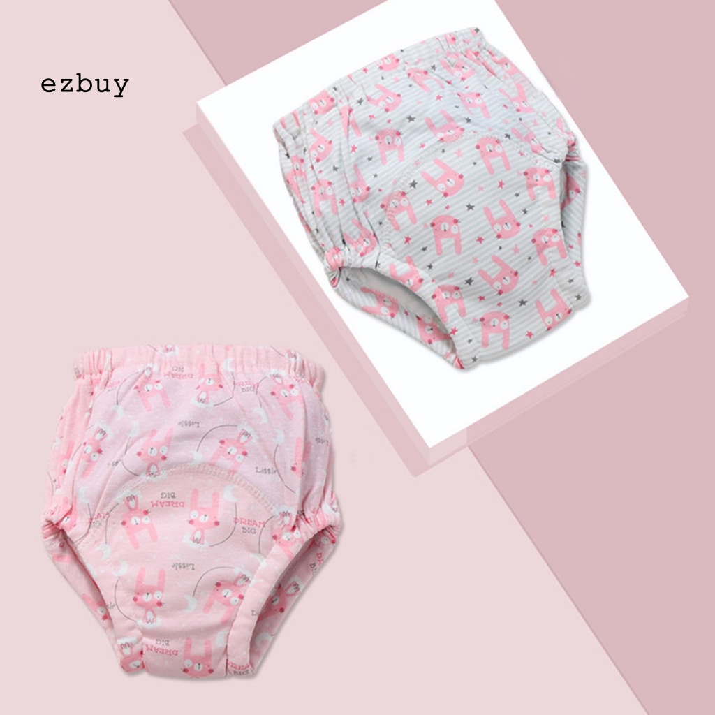 Set 2 Tã Quần 6 Lớp Bằng Cotton Có Thể Giặt Cho Trẻ Em