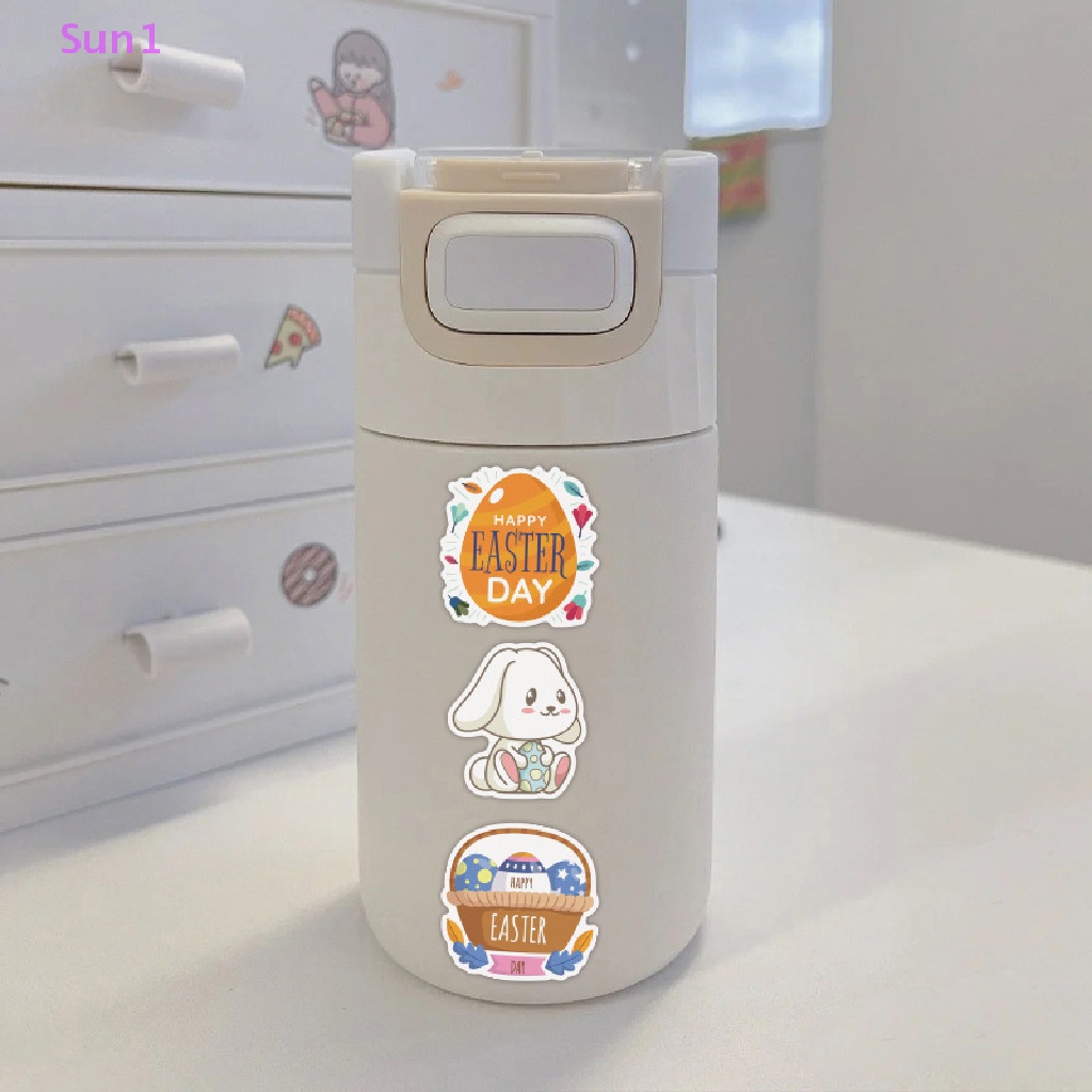 Set 50 Sticker Dán Trang Trí Hình Thỏ Phục Sinh Dễ Thương 1 &gt;