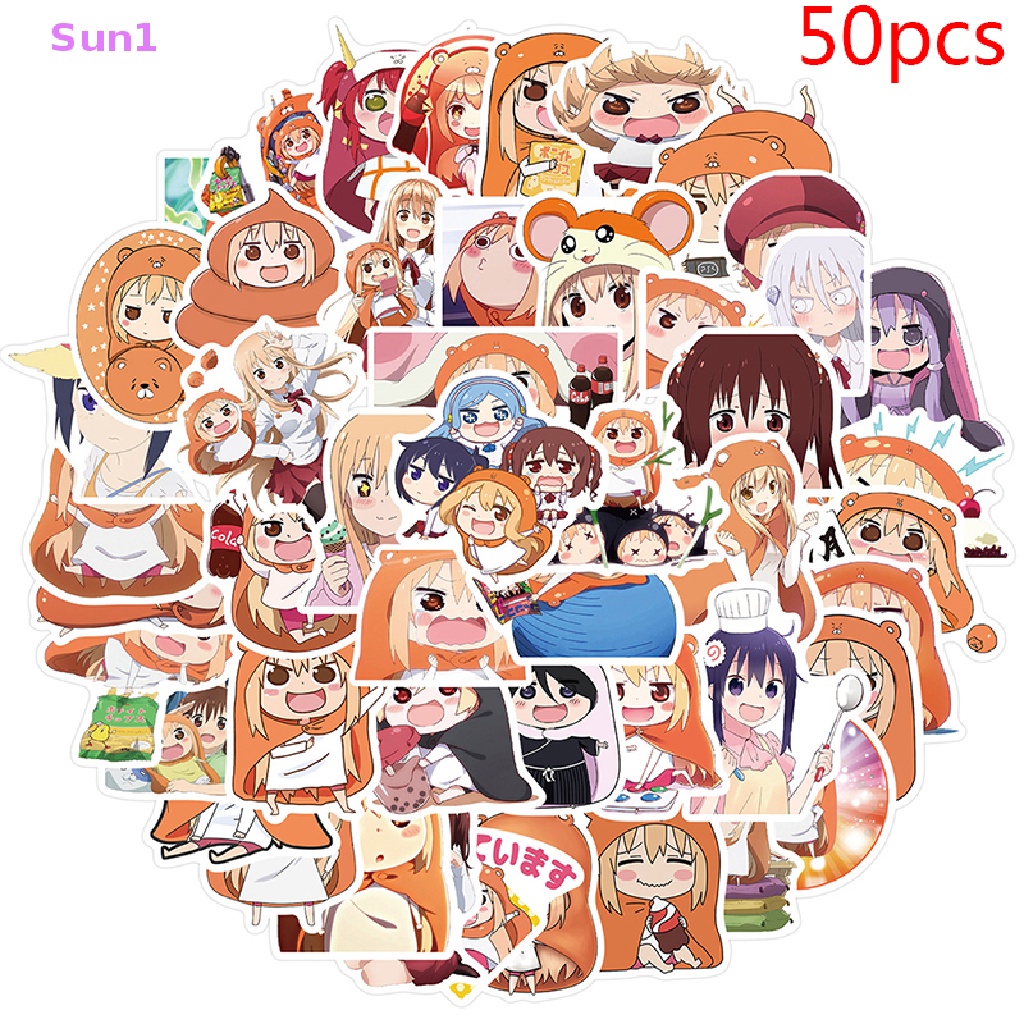Sun1 > 50 Chiếc Phim Hoạt Hình Himouto! Sticker Umaru-chan Dán Trang Trí Laptop Xe Đạp