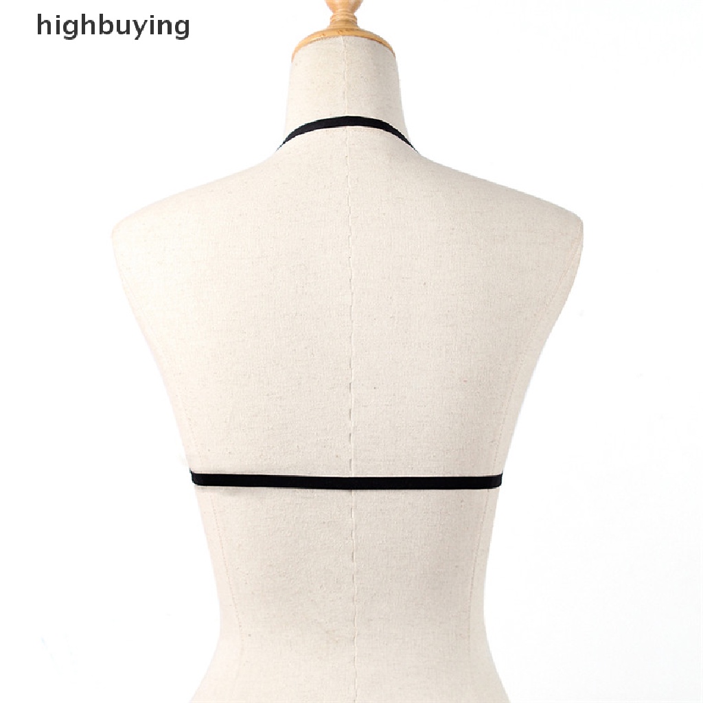 Hbvn Belle Áo Ngực Dây Chéo Ngực Co Giãn Goth Belle Cho Nữ Modish