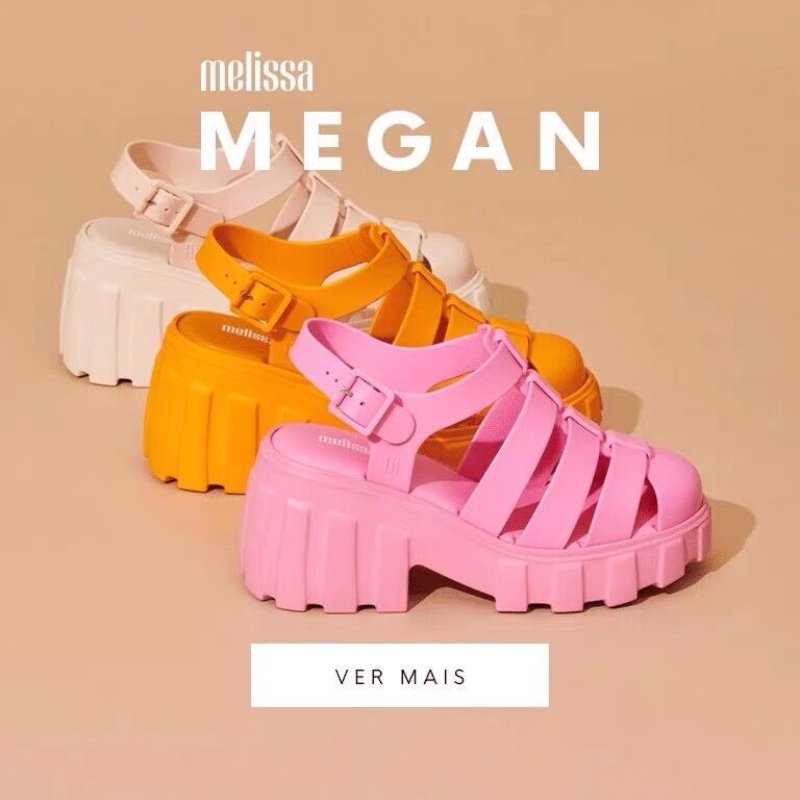 Melissa Xăng đan Đế Dày Bằng Jelly Thời Trang Đi Biển Mùa Hè 2023 Cho Nữ