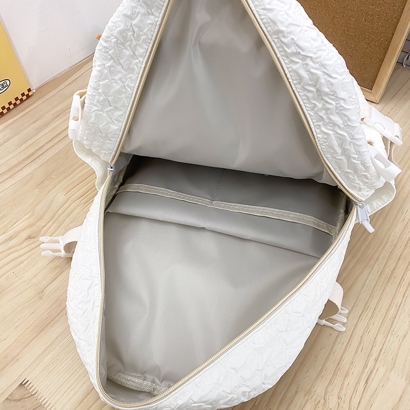 Ielgy Ba Lô Phối Lưới Bong Bóng Thiết Kế Phong Cách Nhật Bản Ngọt Ngào Dễ Phối Đồ Cho Nữ