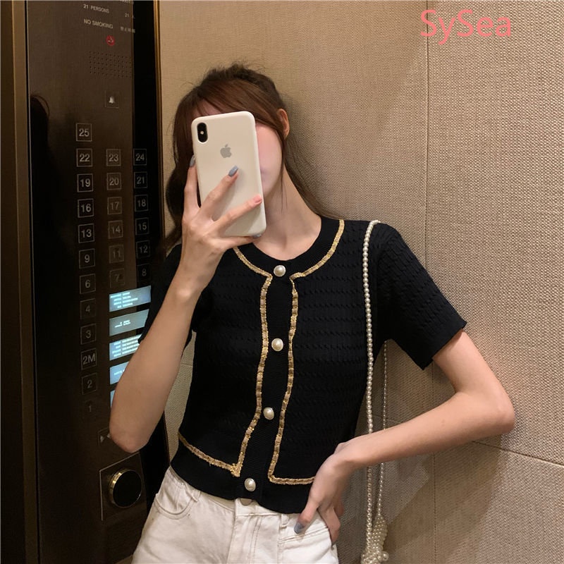 Áo Khoác Cardigan Dệt Kim Thanh Lịch Thời Trang Mùa Hè Cho Nữ