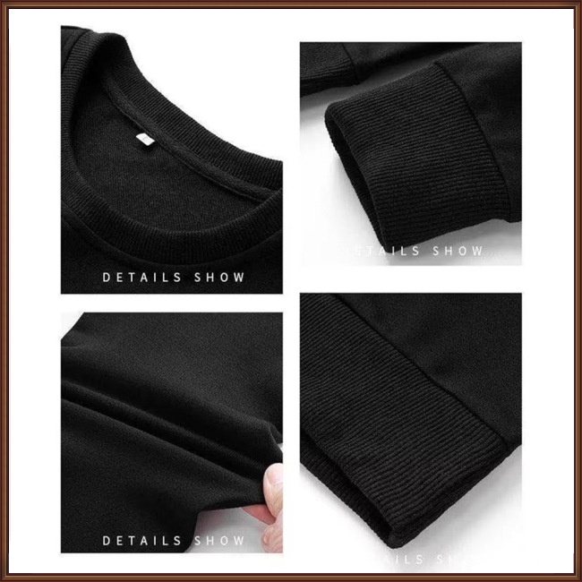 Áo Sweater Cổ Tròn Tay Dài Dáng Rộng Thời Trang Xuân Thu Cho Nam Giới