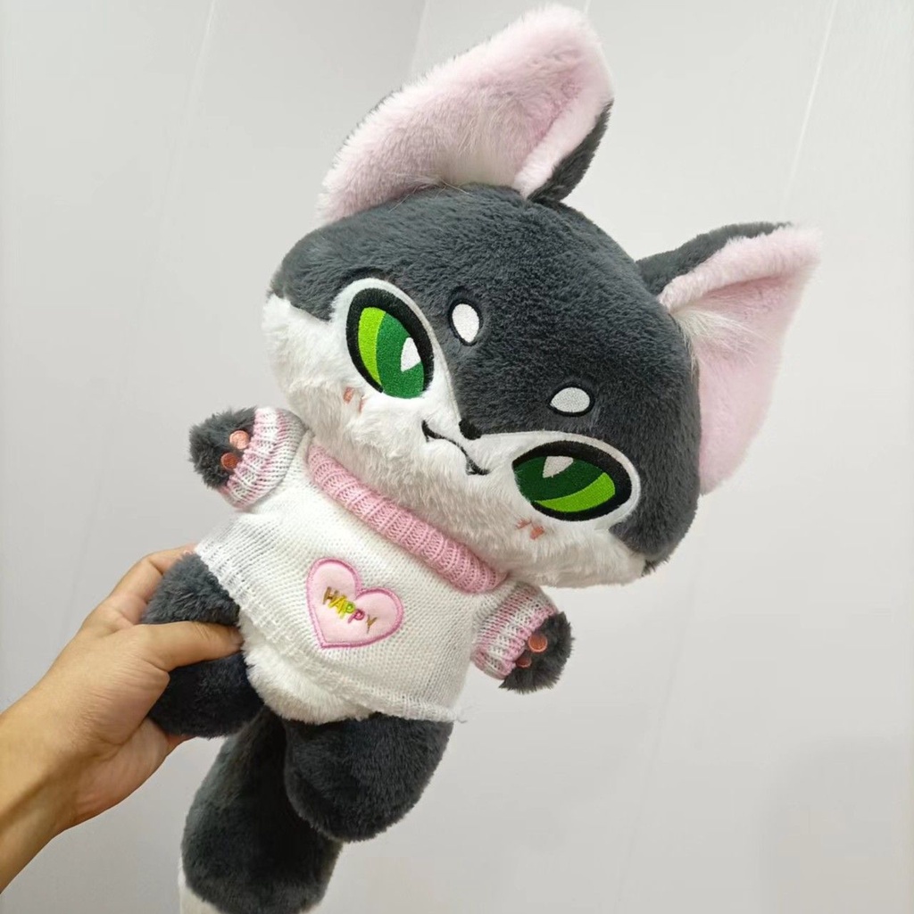 Thú Nhồi Bông Hình Chó Sói Mắt To Dễ Thương