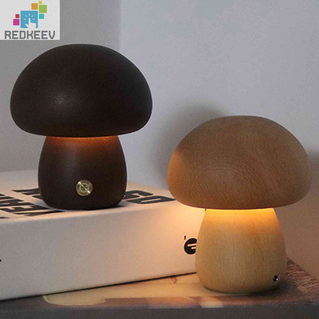 Đèn Ngủ Để Bàn Hình Cây Nấm 450mAh Sạc Cổng USB Dùng Làm Quà Tặng Đám Cưới