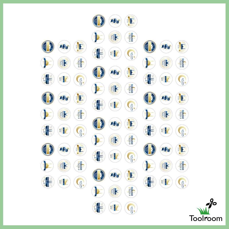 Miếng Dán Trang Trí Hình Eid Mubarak Độc Đáo