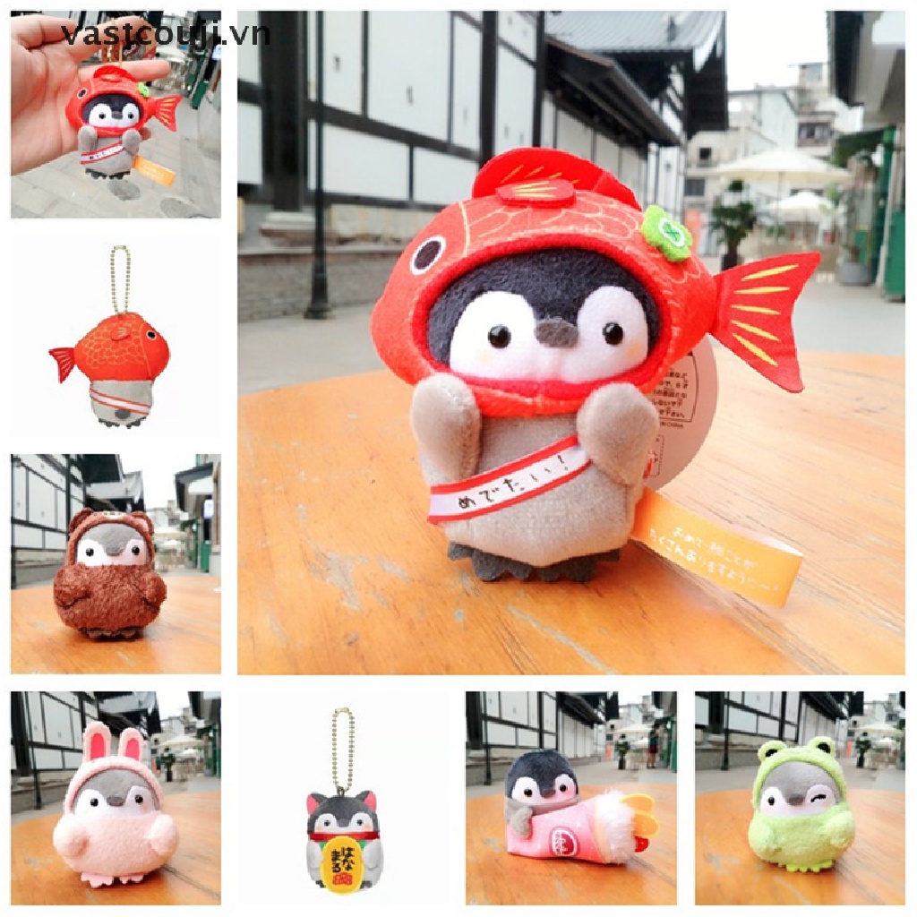 Thú Nhồi Bông Hình Chim Cánh Cụt / Mèo May Mắn Dễ Thương Dùng Làm Quà Tặng