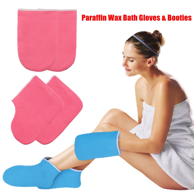 Găng Tay Sáp Paraffin Giữ Ấm Và Che Phủ Bàn Chân Khi Làm Việc Spa Cho Nữ