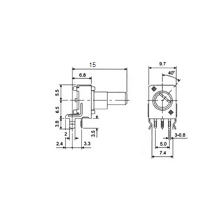 TRIẾT ÁP RV09 NGANG 100K