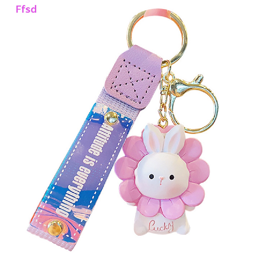 {Ffsd} Mới Móc Khóa Hình Thỏ Hoa Hướng Dương Dễ Thương Thời Trang Dành Cho Cặp Đôi * Bán Chạy