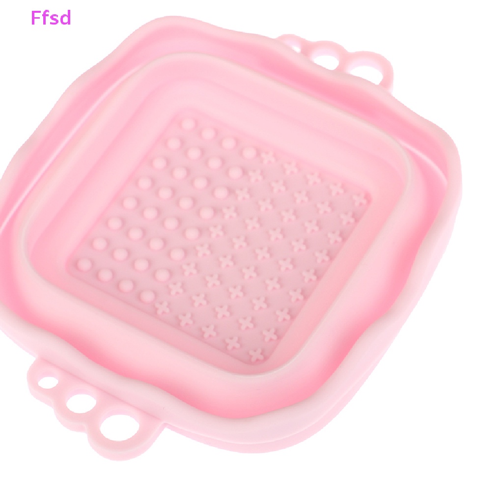{Ffsd} Miếng Silicone Vệ Sinh Cọ Trang Điểm Có Thể Gấp Gọn * Bán Chạy