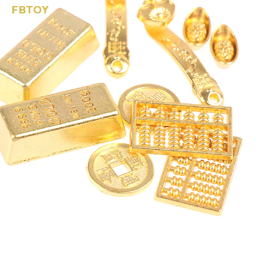 Mô Hình Tiền Mặt Giả Mini Bằng Đồng Tỉ Lệ 1: 12 Trang Trí Nhà Búp Bê