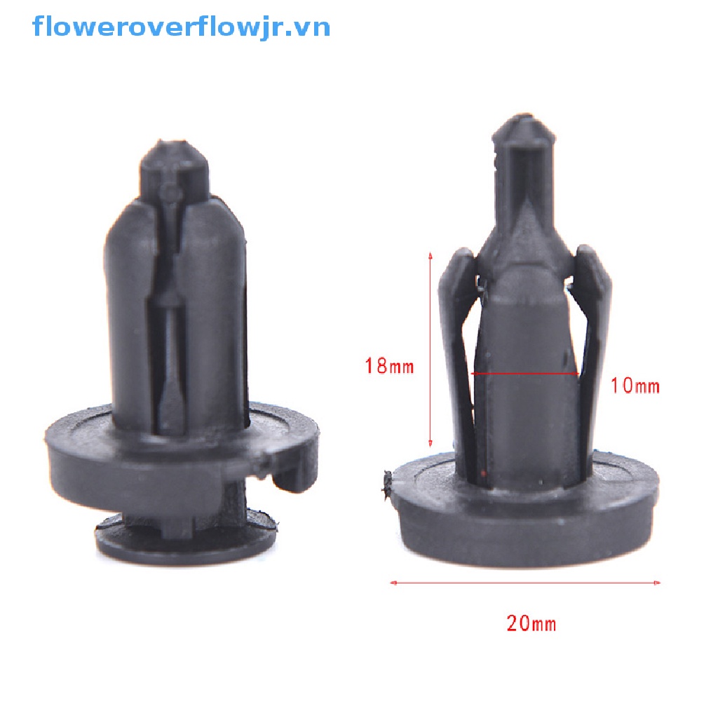 FENDER Set 100 Đinh Tán 10mm Bằng Nhựa Phụ Tùng Cao Cấp Cho Xe Ô Tô Acura