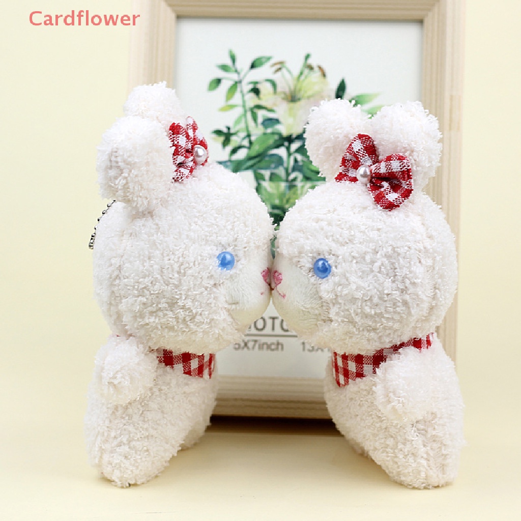 Móc Khóa Thỏ Trắng Nhồi Bông Dễ Thương Cho Bé