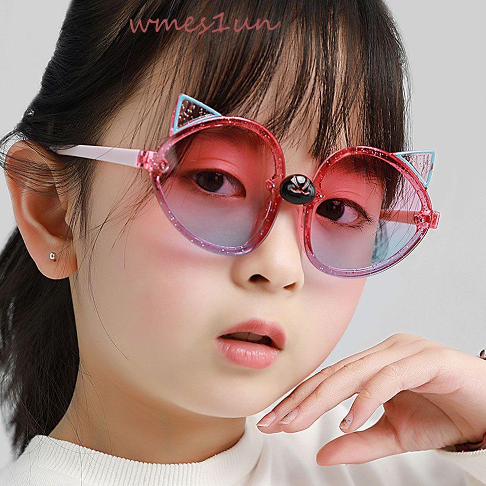 Kính Mát Bảo Vệ Tai WMES15H Họa Tiết Hoạt Hình Thời Trang Đi Biển Cho Bé Gái