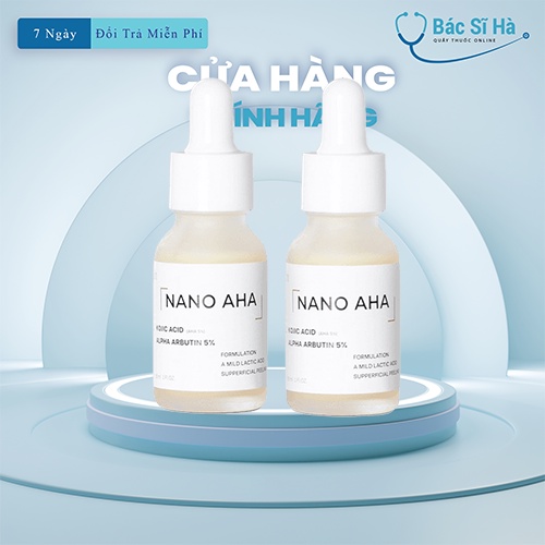 serum nano aha Tinh chất serum mờ thâm sau 2 tuần nano aha