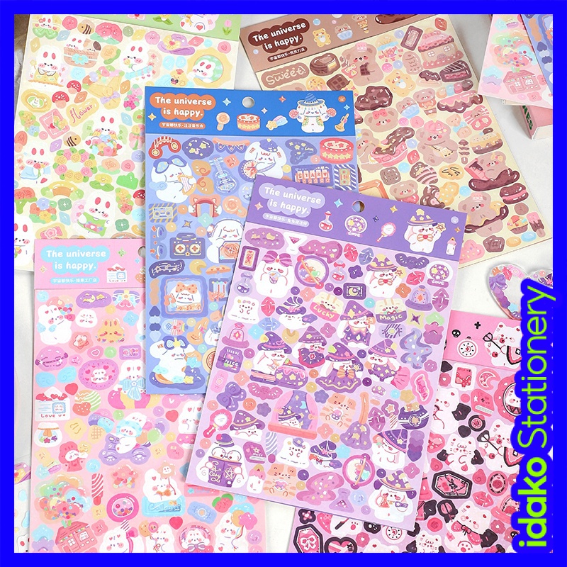 idako Nhãn dán thiệp lấp lánh ngôi sao Happy Universe Series Infeel.me SS345