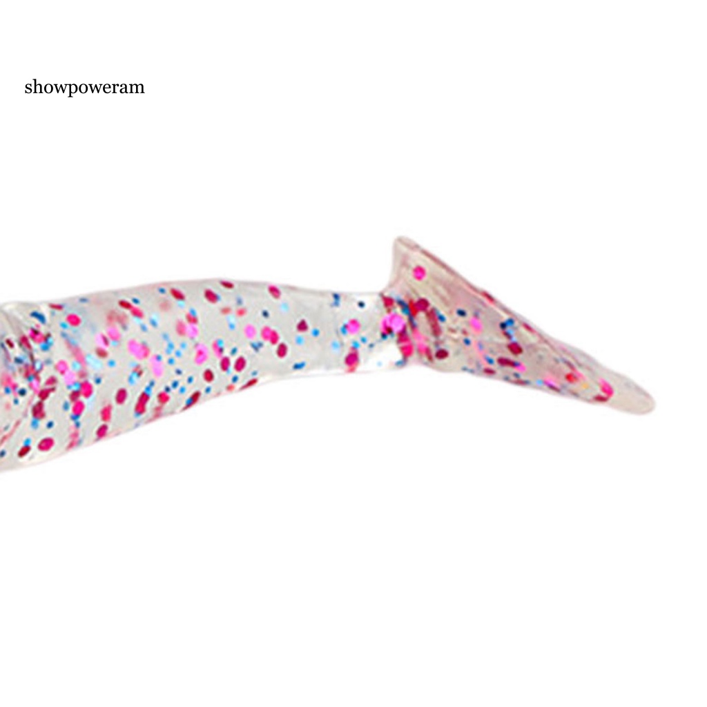 Set 10 Mồi Câu Cá Nhân Tạo Bằng PVC Mềm Hình Chữ T Tiện Dụng