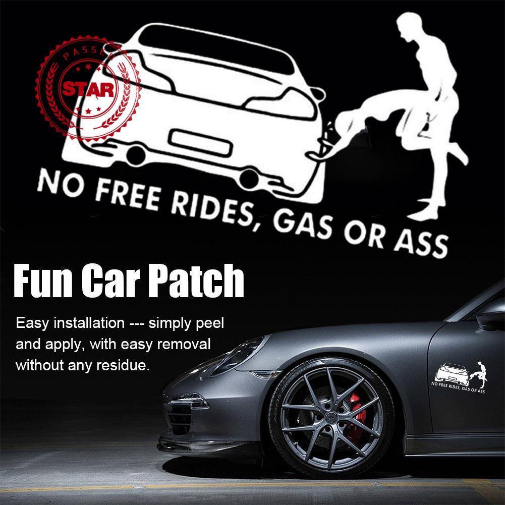 Sticker Phản Quang Chống Thấm Nước Họa Tiết Dễ Thương Dán Trang Trí Kính Chắn Gió Xe Hơi I1O7