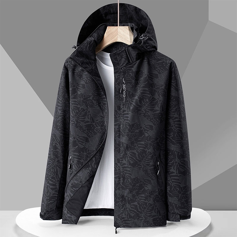 TIDE BEAR Tide Áo Khoác Có Mũ Trùm Phong Cách Cặp Đôi Gấu Chống Gió Chống Thấm Nước Phù Hợp Đi Mưa Thời Trang Đi Du Lịch Và Mùa