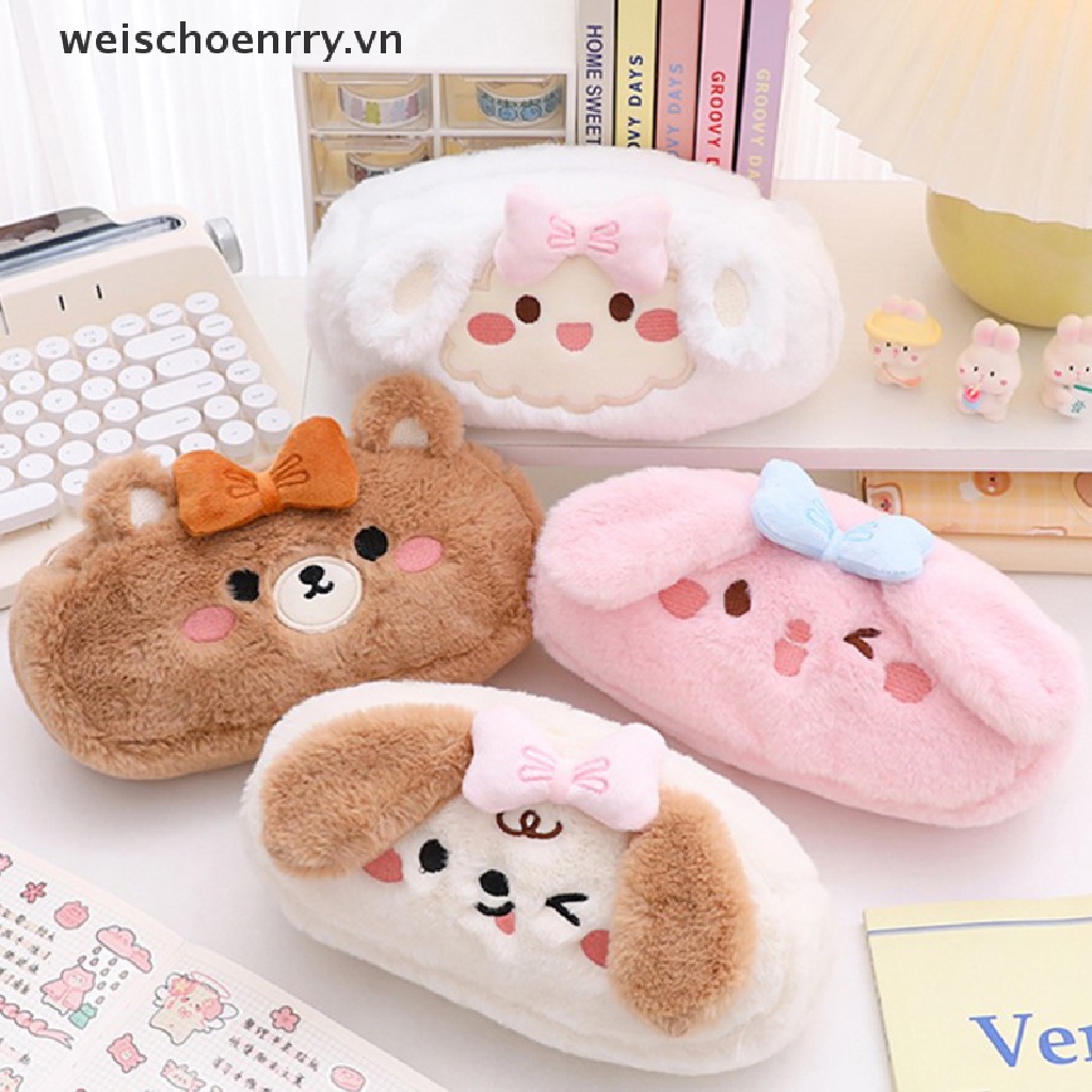 Túi Đựng Bút Bằng Vải Bông Mềm Mại Dễ Thương