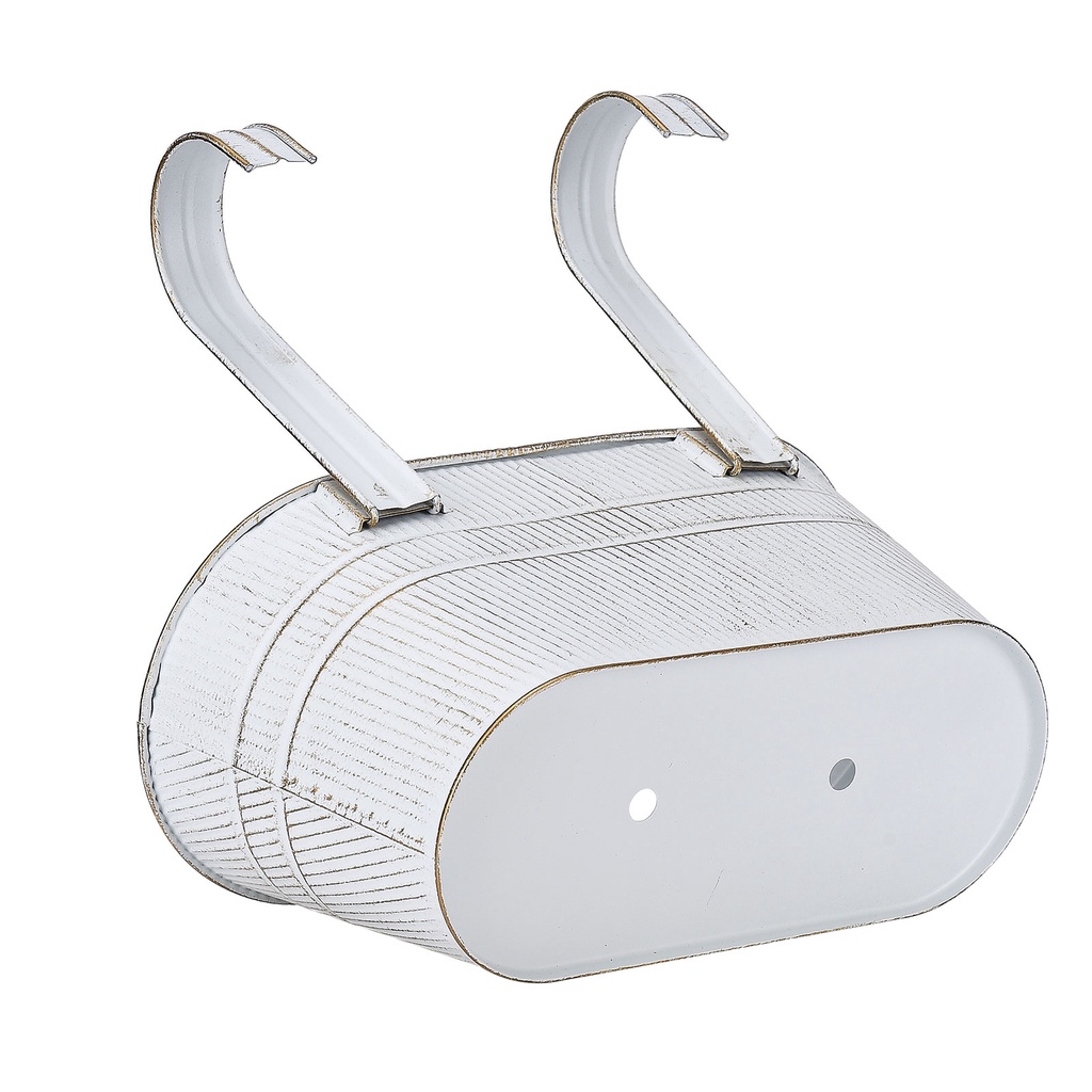 Set 3 Chậu Hoa Treo Tường Bằng Kim Loại Sáng Tạo Có Móc Tháo Rời Được Dành Cho