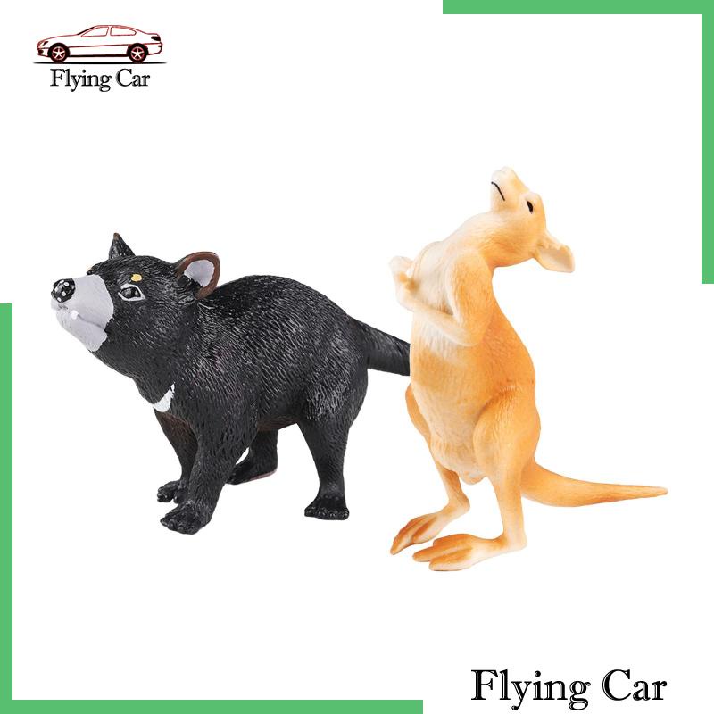 Set 2 Mô Hình Động Vật Mini Trang Trí Tiệc Cho Bé