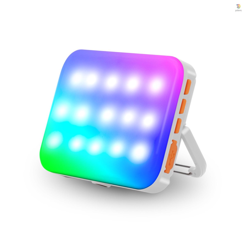 Đèn LED Trợ Sáng Đa Năng Andoer LY-01 RGB 3200K-6500K Tích Hợp Pin Đen