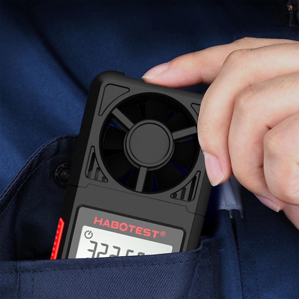 Máy Đo Nhiệt Độ Gió / Độ Ẩm Không Khí HABOTEST HT605 Màn Hình LCD 2.2-inch