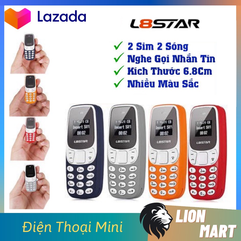 Điện Thoại Mini Siêu Nhỏ 3310 - 2 Sim 2 Sóng, Hỗ Trợ Bluetooth , Mp3, Thẻ Nhớ, Thay Đổi Giọng Nói , Bảo Hành 12 Tháng