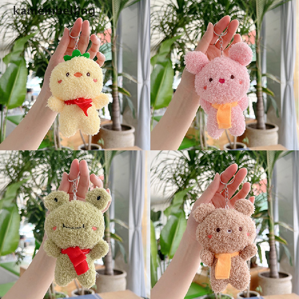 Móc Khóa Hình Thú Nhồi Bông Mềm Mại Dễ Thương