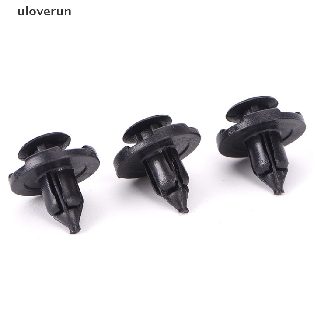 FENDER Set 50 Đinh Tán Nhựa Màu Đen 8mm Chuyên Dụng Cho Xe Hơi Set 50 Đinh Tán Nhựa Màu Đen 8mm Cố Định Tấm Chắn Bùn Xe Hơi Ốp Điện Thoại Thời Trang Cho Iphone 50X 8 50X 8