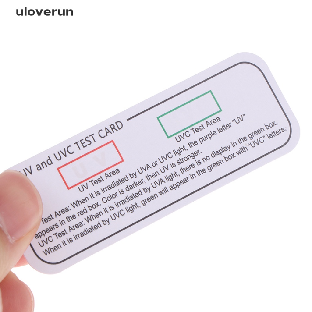 Bộ 10 Thẻ Thử Ánh Sáng UVA UVC Chất Lượng Cao