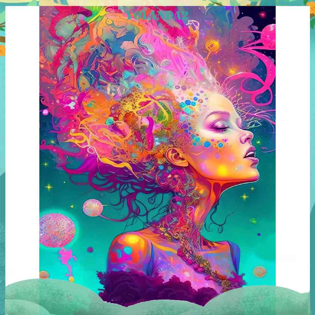 Tranh Đính Đá Kim Cương Toàn Bộ 5D DIY Hình Vẽ Nữ Thần Trang Trí Nhà Cửa