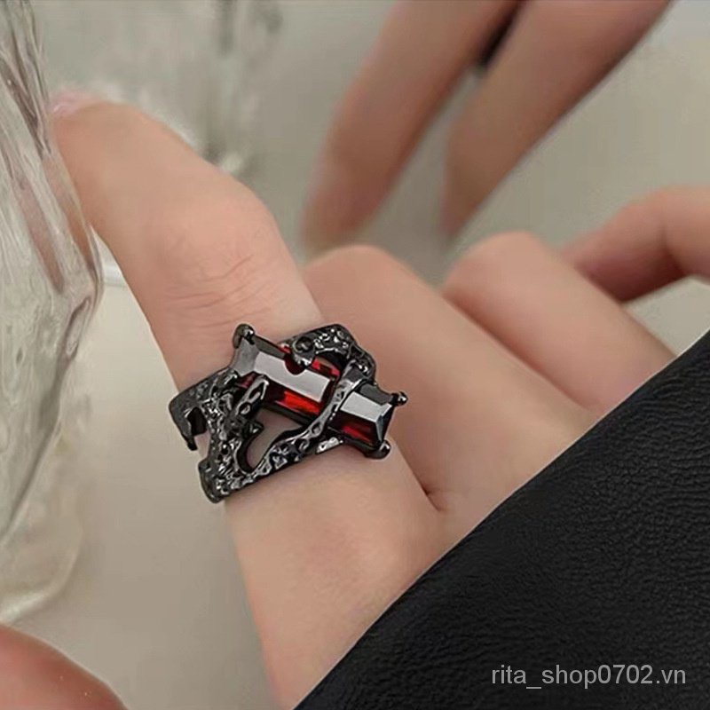Nhẫn Hồng Ngọc Ruby Phong Cách Cổ Điển Mới 2023