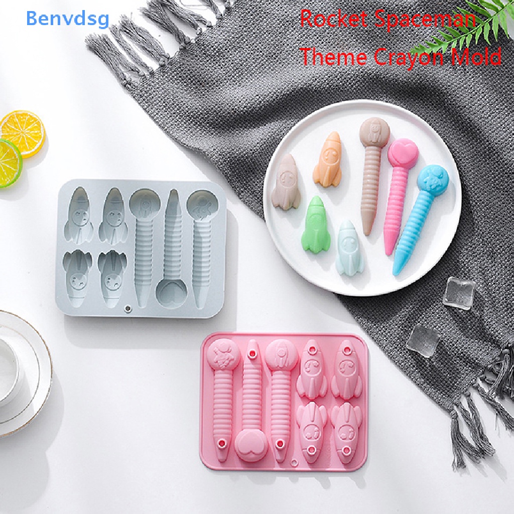 Benvdsg &gt; Khuôn Làm Bút Chì / Sô Cô La Bằng Silicone Chủ Đề Tên Lửa / Phi