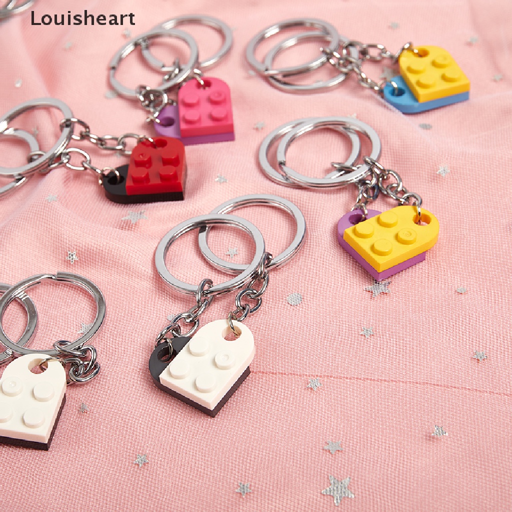 Bộ 2 Vòng cổ Mặt Gạch Hình Trái Tim Dễ Thương Thương Thương Hiệu Louisheart TFG