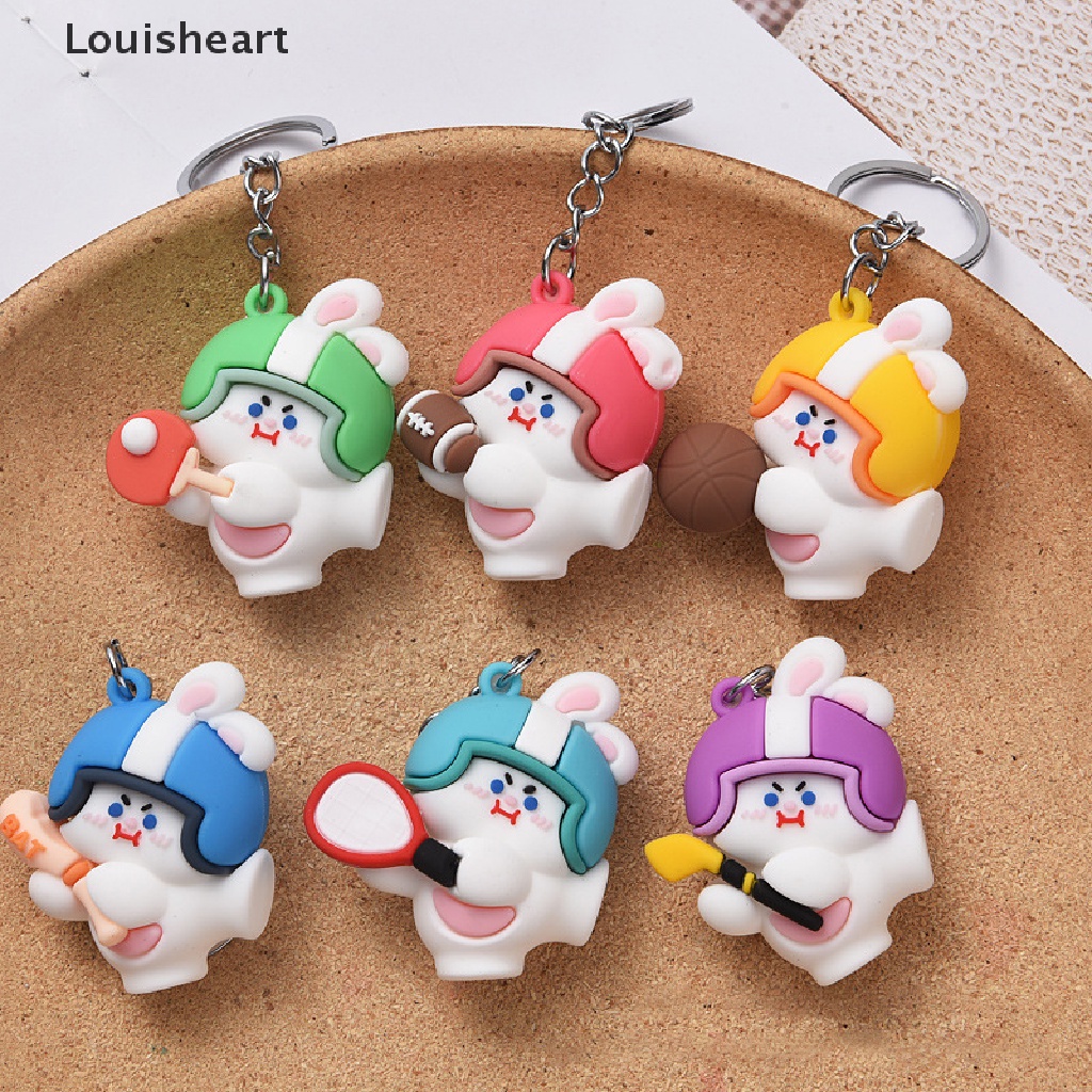 Louisheart Móc Khóa Hình Thỏ Thể Thao Đáng Yêu