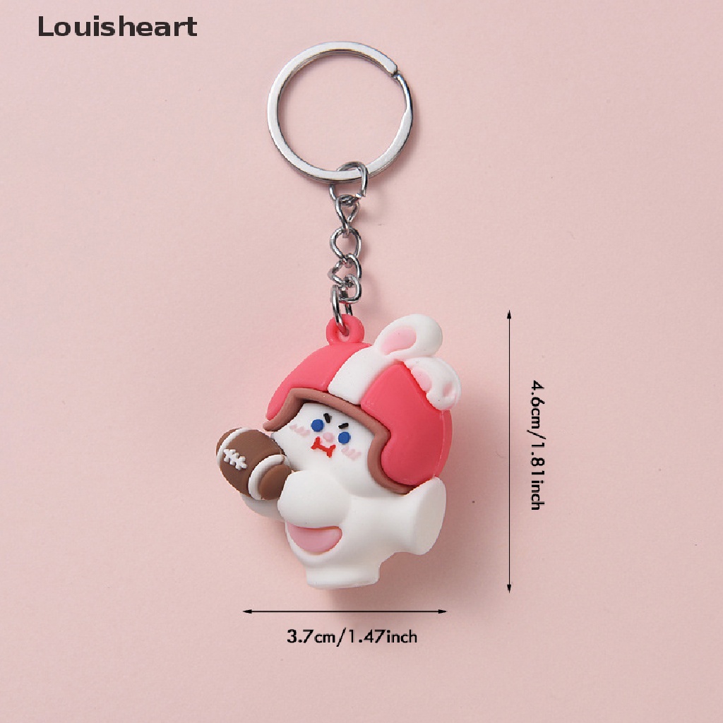 Louisheart Móc Khóa Hình Thỏ Thể Thao Đáng Yêu