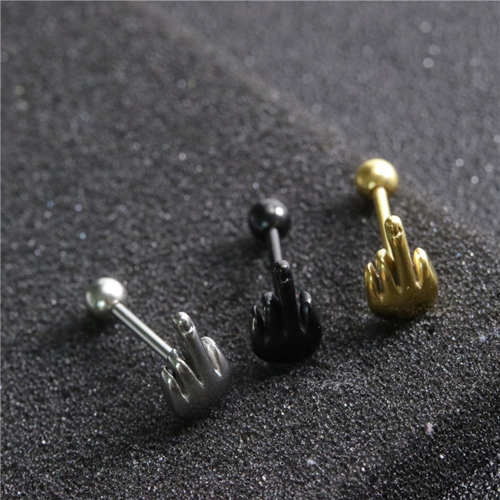 1 Khuyên Xỏ Lưỡi Bằng Thép Không Gỉ Chống Dị Ứng Trang Sức Đi Club