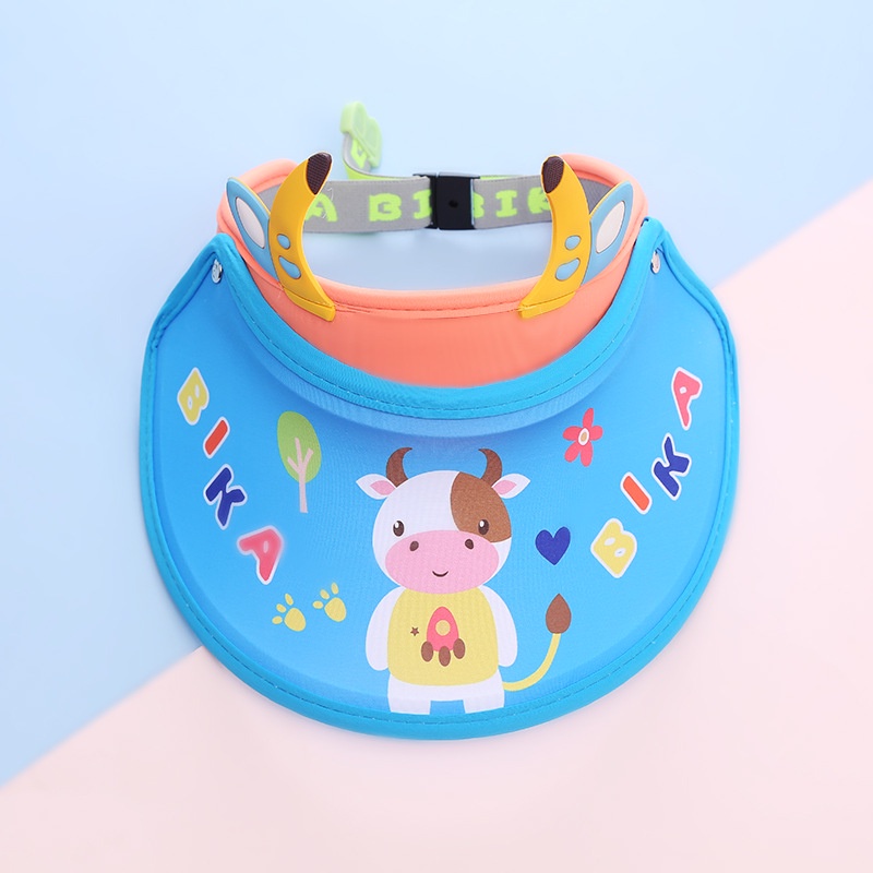 Mũ Lưỡi Trai Nửa Đầu Chống Nắng Họa Tiết Hoạt Hình Dễ Thương Cho Bé