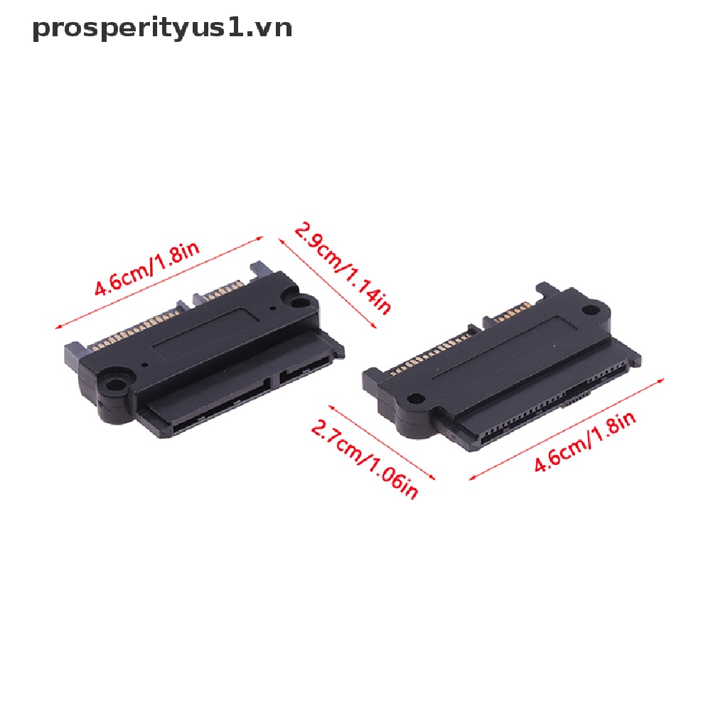 1 Adapter Chuyển Đổi Góc Thẳng SATA Sang SATA SFF-8482 SAS Sang SATA 180 Độ prosperityus1
