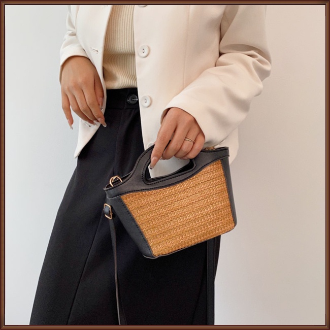 Túi Đeo Chéo Dệt Tay Phong Cách Bohemian Ngọt Ngào Cho Nữ