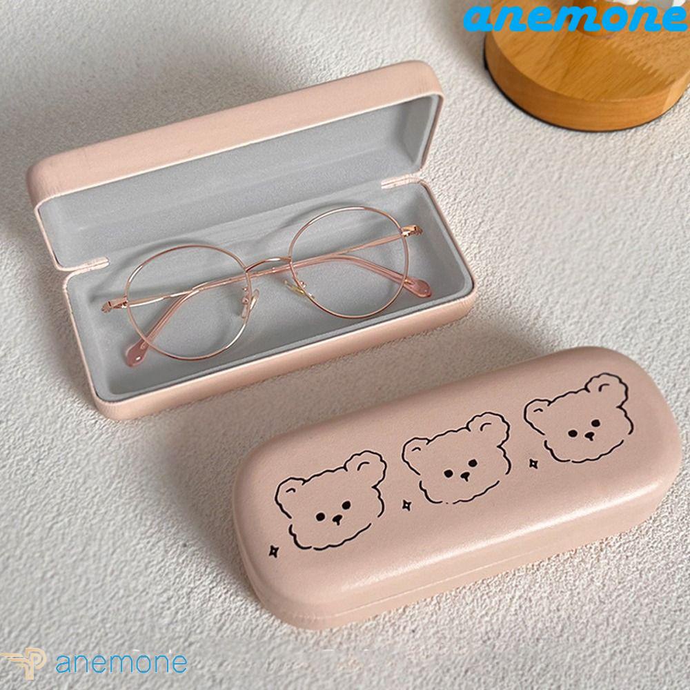 Hộp Đựng Mắt Kính Bằng Da PU Hình Chú Chó Hoạt Hình Dành Cho Học Sinh