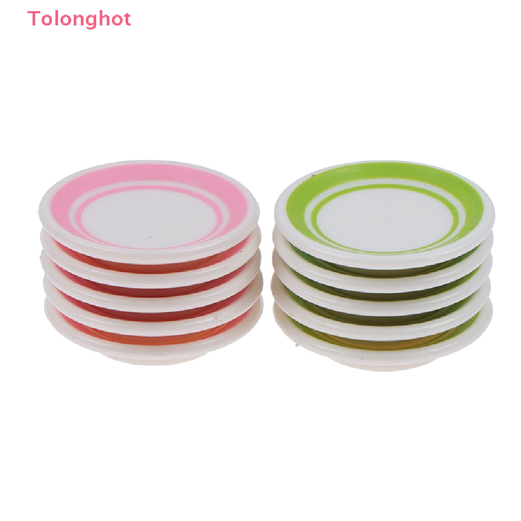 1 Bộ Chén Đĩa Đựng Thức Ăn Mini Siêu Bền Dùng Trang Trí Nhà Búp Bê